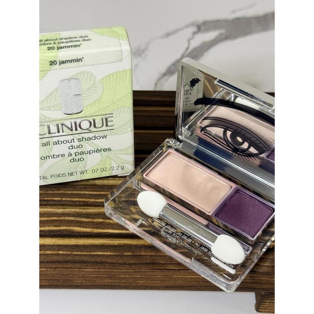 Clinique All About Shadow Duo – Shade 20 Jammin’ NIB Eyeshadow Compact